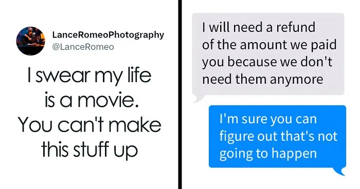 "You Will Be Hearing From My Lawyer": Woman Demands A Refund From Her Wedding Photographer After She Gets Divorced