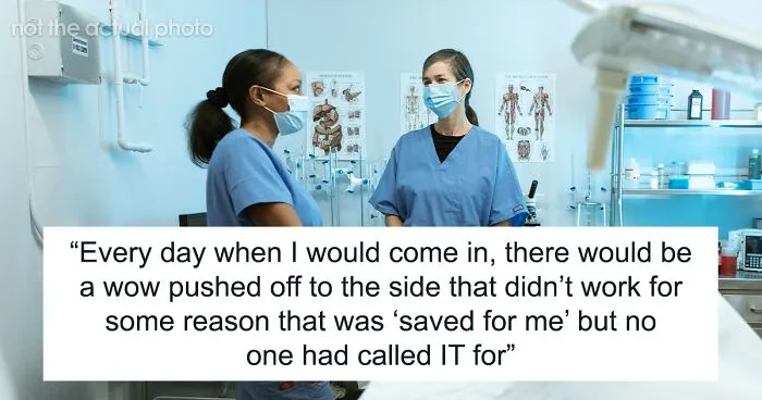 Nurse Takes Heat From Boss For Her Malfunctioning Workstation, Dumps It In Her Office To Get Her Off Her Back