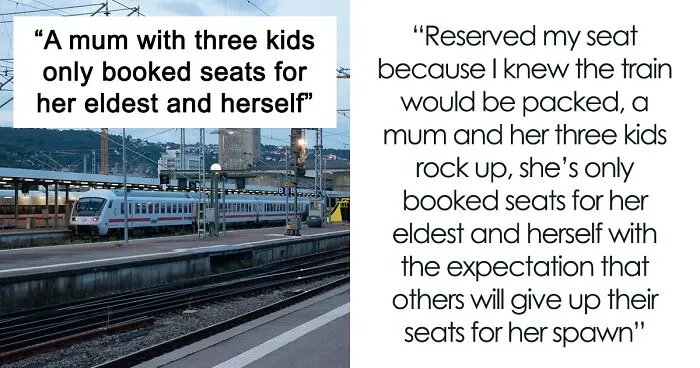Mom Books Just 2 Train Seats For Herself And Her 3 Kids, Expecting Others To Give Up Theirs, Gets Called Out Online