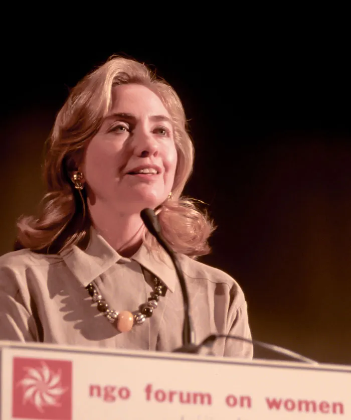 Picture of Hillary Clinton talking