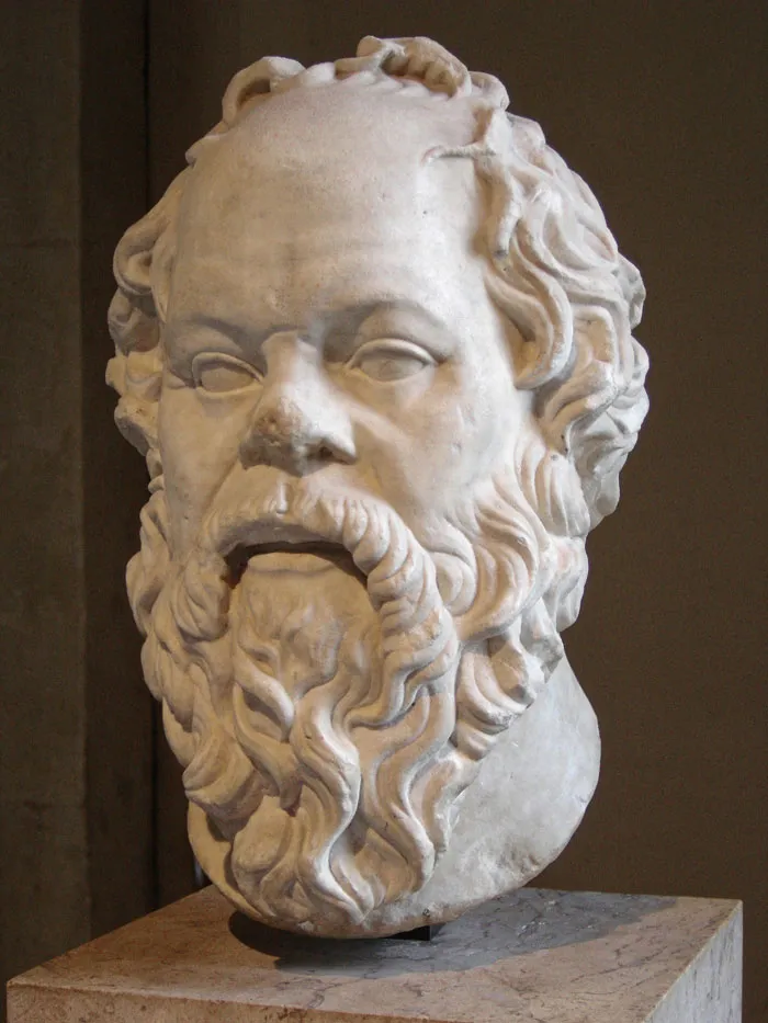 Sculpture of Socrates head