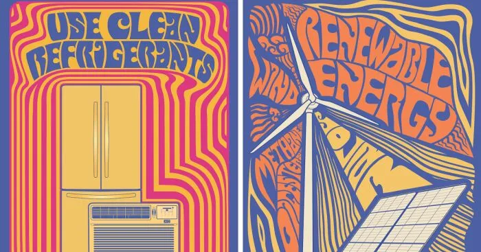 I Made 7 Vintage-Looking Posters About Climate Change Solutions