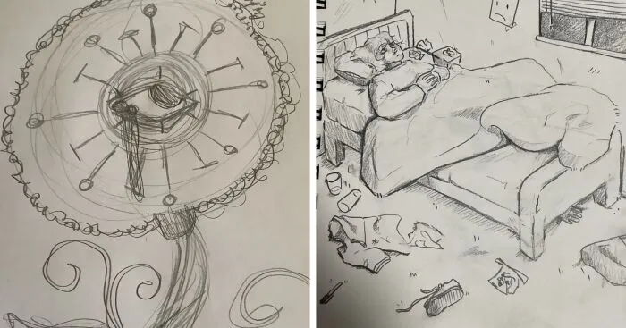 Hey Pandas, Show Us Your Most Favorite Or Treasured Drawing In Your Sketchbook (Closed)