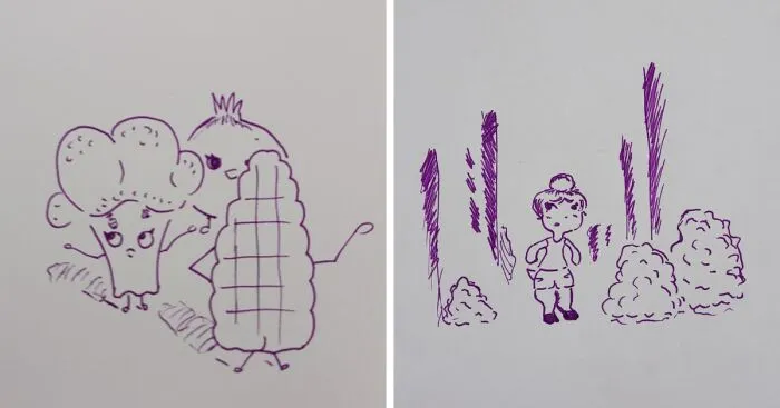 I Drew Some Of The People I Followed And Others That Have Followed Me