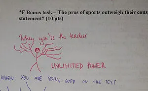 35 Test Comments Left By Teachers That Showed Their Students That They Have A Sense Of Humor