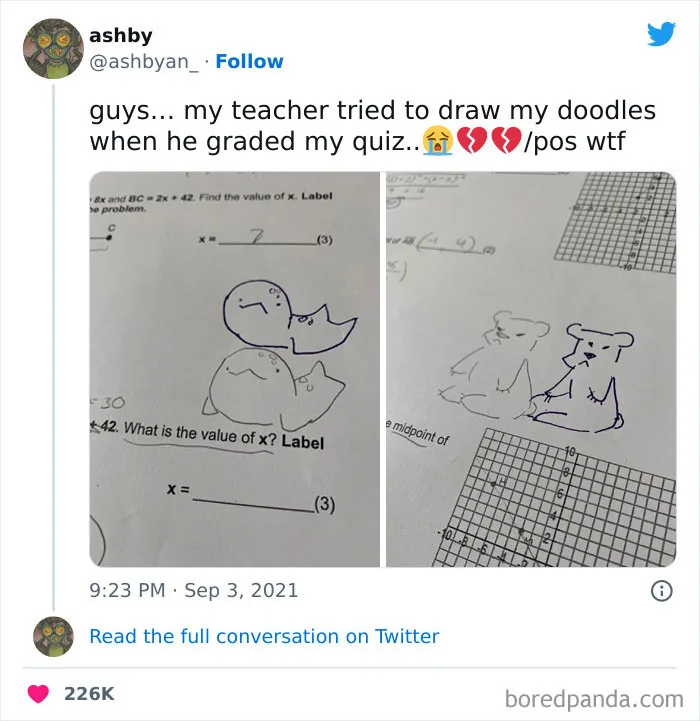A Teacher Who Made This Kid's Day