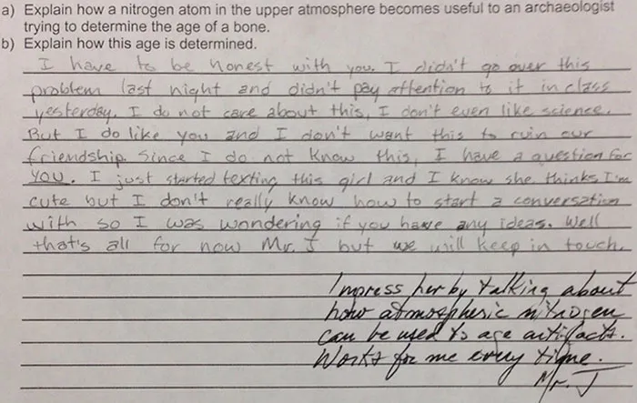 We Asked Our Biology Teacher For The Funniest Answer Someone Has Put On A Test, We Were Not Disappointed