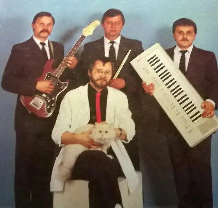 "Is It Ok If My Friend Lloyd Joins The Band"  Sure, What Instrument Does He Play?  "The Cat"