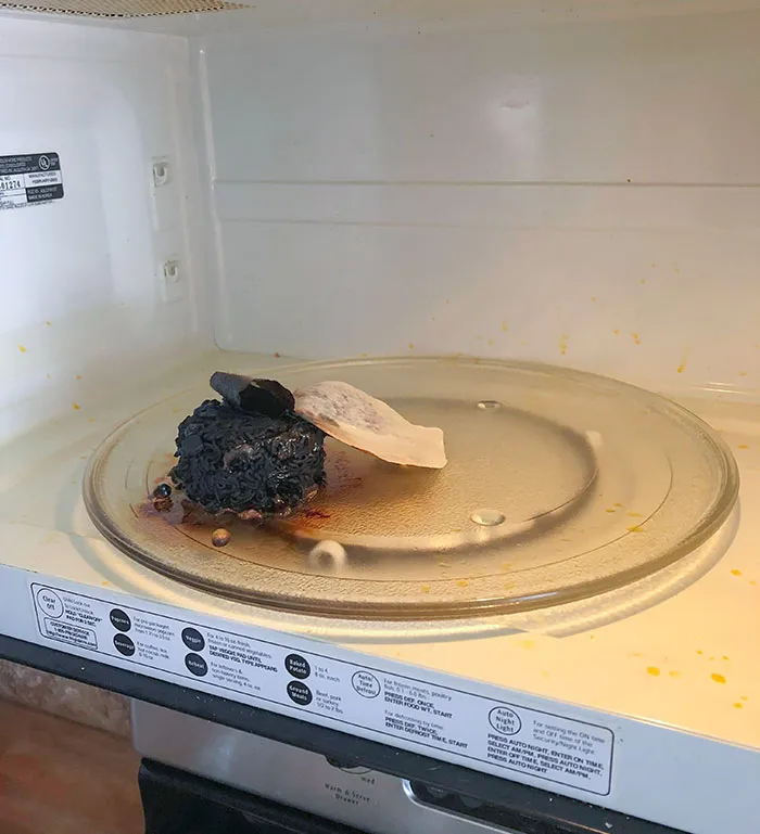 My Kid Microwaved A Cup-Noodle. Without Water. Plastic Wrap Still On It. For Many Minutes