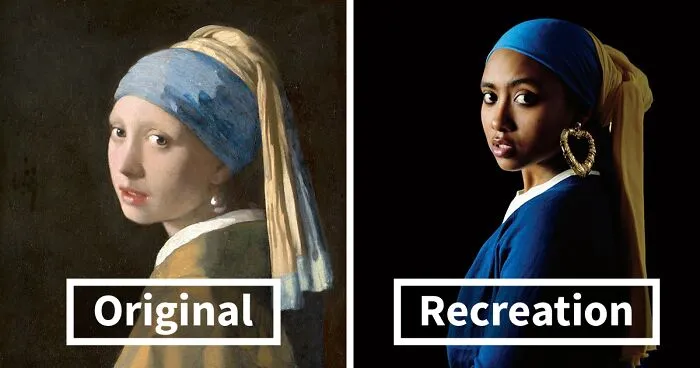 30 ‘Recreations’ Of The Painting ‘Girl With A Pearl Earring’ By Johannes Vermeer, Shared On Social Media