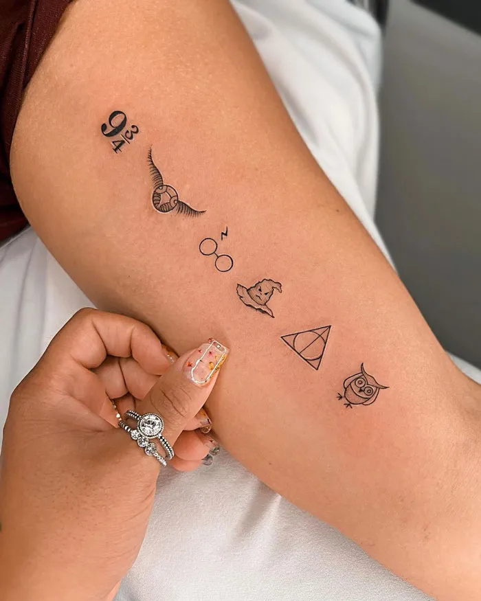 Minimalist Harry Potter Tattoo