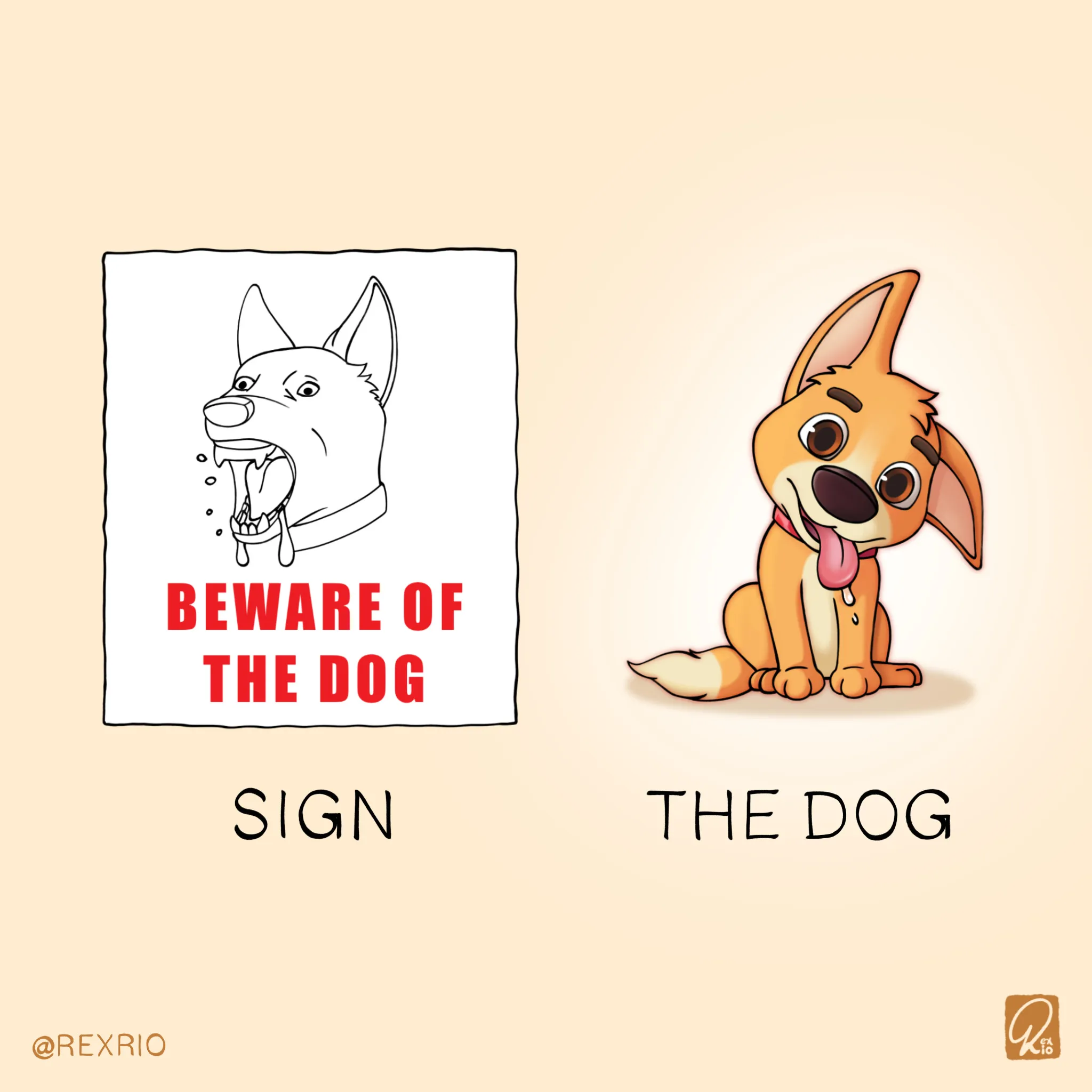 Sign And The Dog