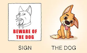 Sign And The Dog