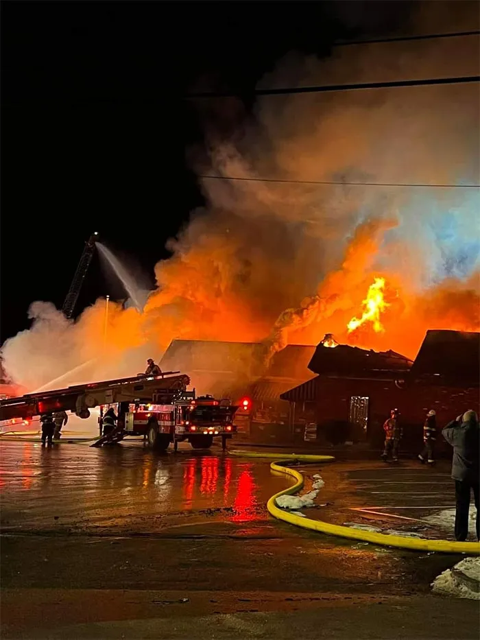 Fire Happened In My Town, Notice The "Fire Man" In The Smoke?
