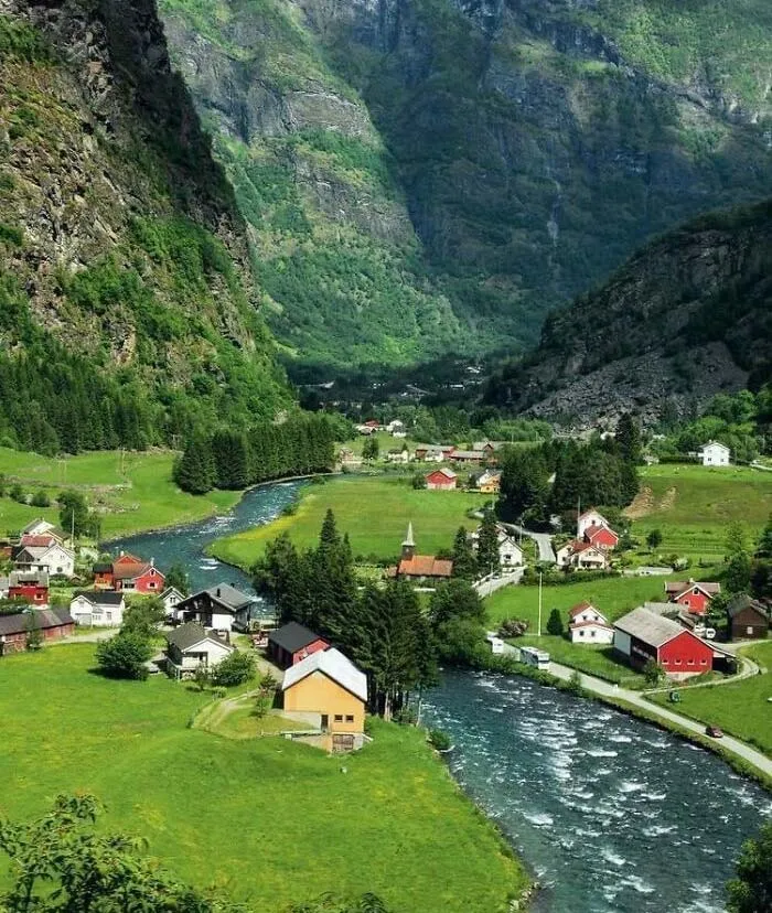 Un pueblo de Noruega