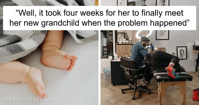 "I Have A Very Big Problem With This": New Mom Starts A Discussion After Sharing That Her MIL Wants To Get A Tattoo Of Grandkid's Footprint