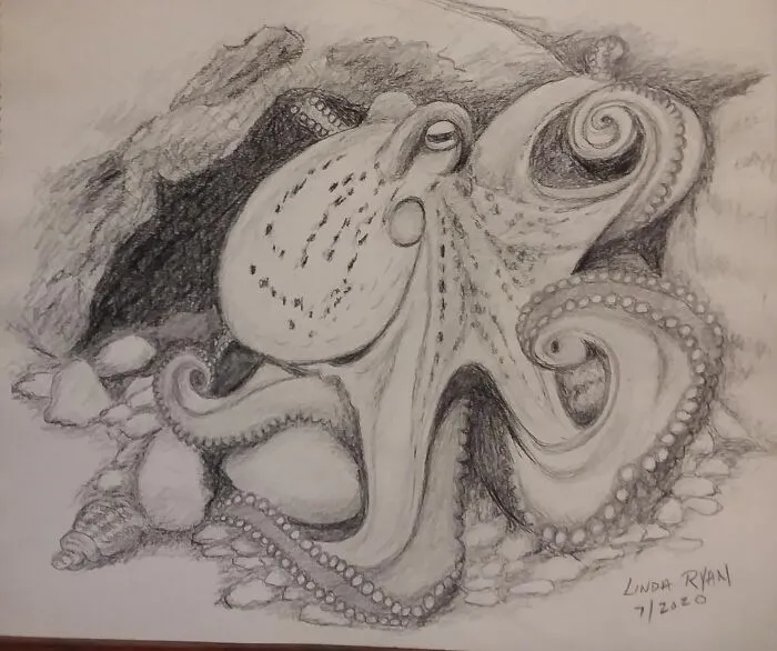 This Was The Last Sketch I Drew Before My Husband Passed Away In 2020