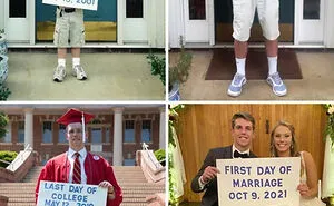 50 Times People Attempted To Recreate Their Photos From The Past And The Result Was Hilariously Wholesome (New Pics)