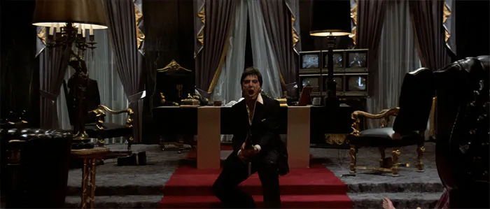 Tony Montana screaming