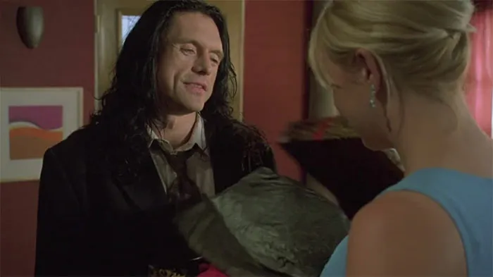 Johnny talking with Lisa