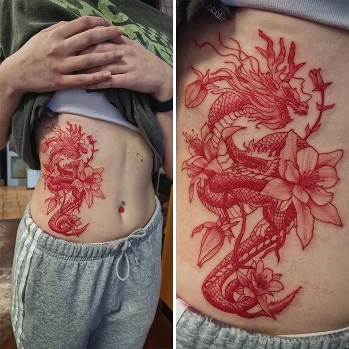 My Customers First Ever Tattoo. Tough Client, Didn't Even Flinch