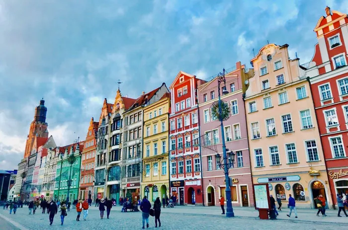 Colourful  buildings 