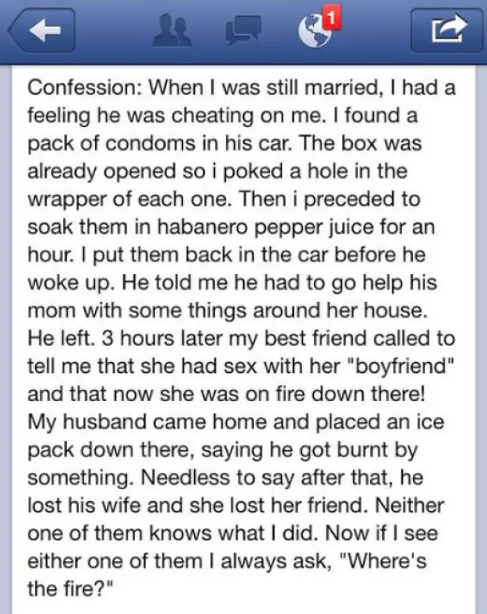 Woman Confesses To Facebook Her Successful Plan Of Catching Her Husband Cheating On Her With Her Best Friend