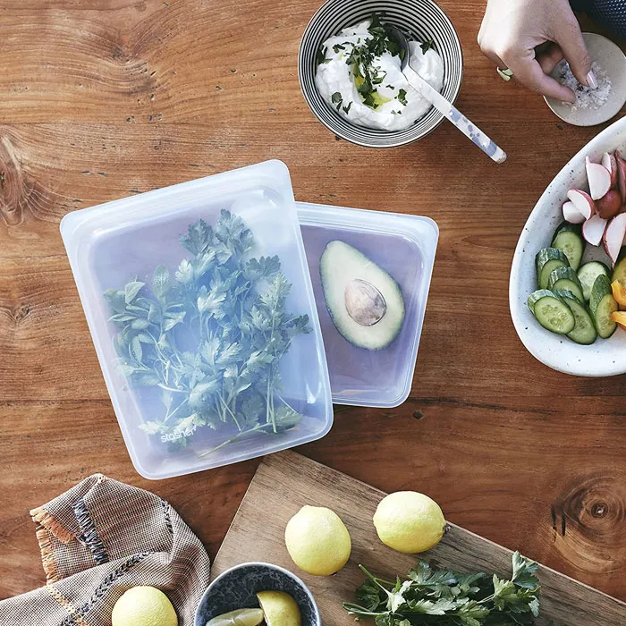 Food in the silicone bag 
