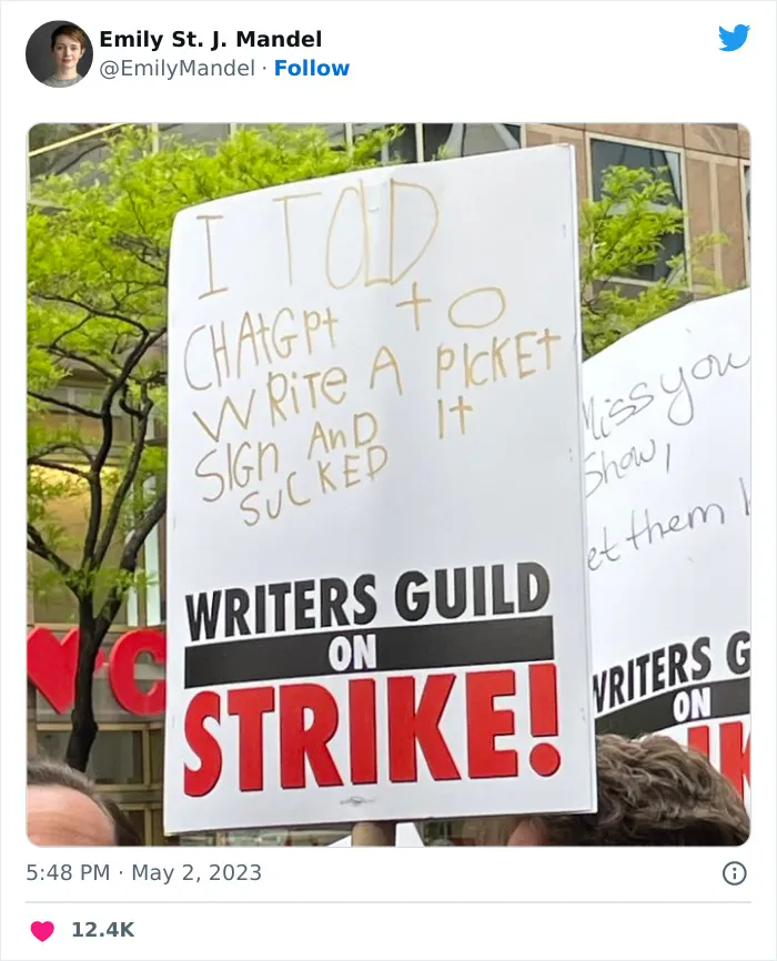 Writers Go On Strike And Of Course They Write The 30 Most Hilarious Signs For The Occasion