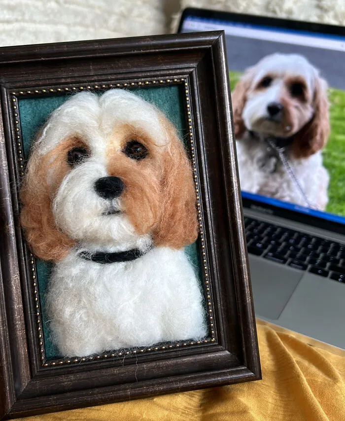 Anneli Kirby Turns Wool Into Three-Dimensional Dog Portraits, And Here Are Her 37 Best Works
