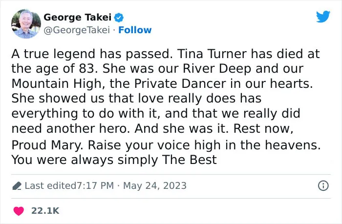 The World Says Goodbye To The Legendary Tina Turner In 40 Moving Tributes