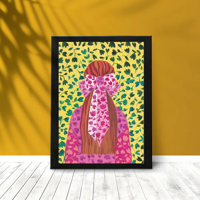 Original Illustration Pink Bow