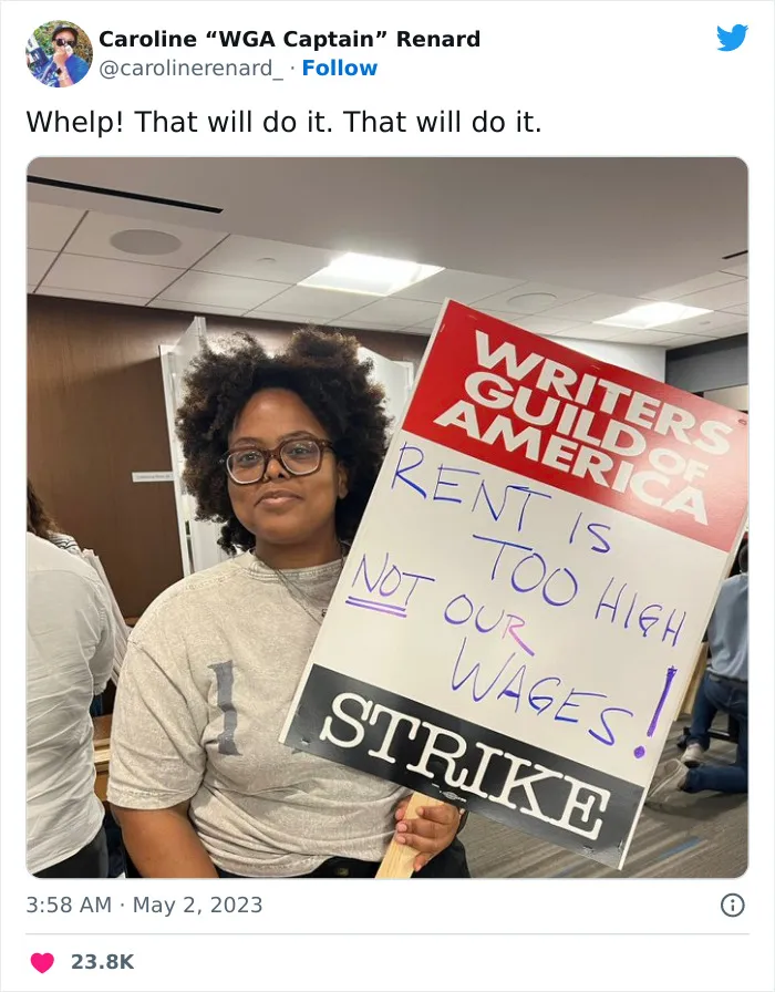 Writers Go On Strike And Of Course They Write The 30 Most Hilarious Signs For The Occasion