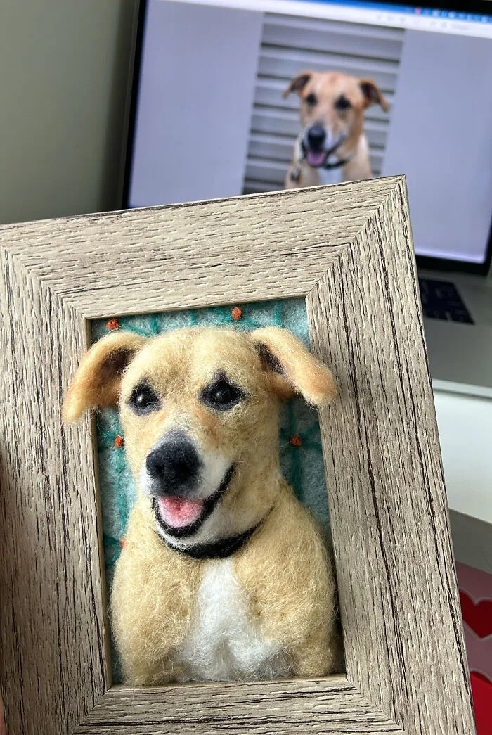 Anneli Kirby Turns Wool Into Three-Dimensional Dog Portraits, And Here Are Her 37 Best Works