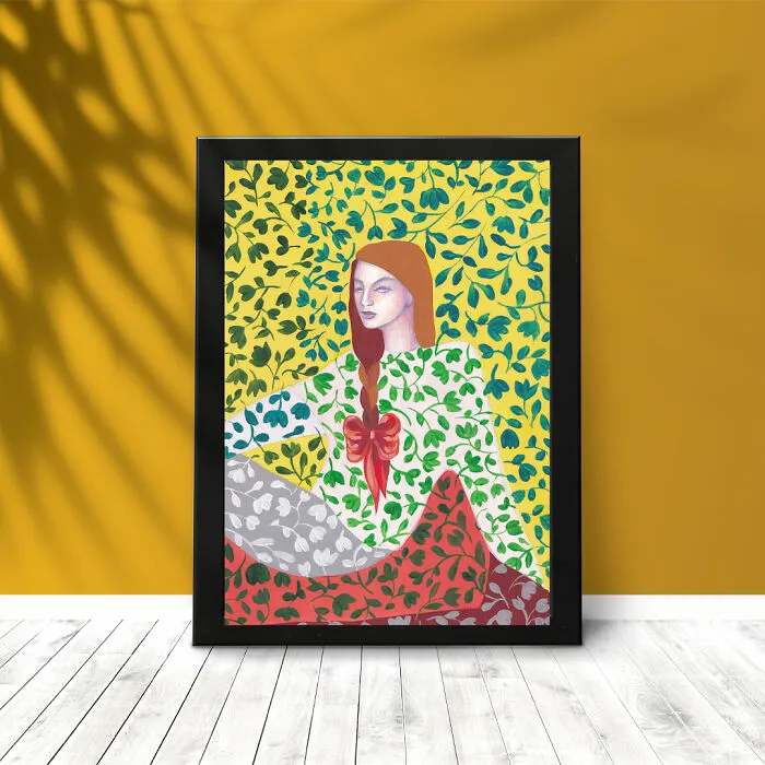 Original Illustration Floral Carpet