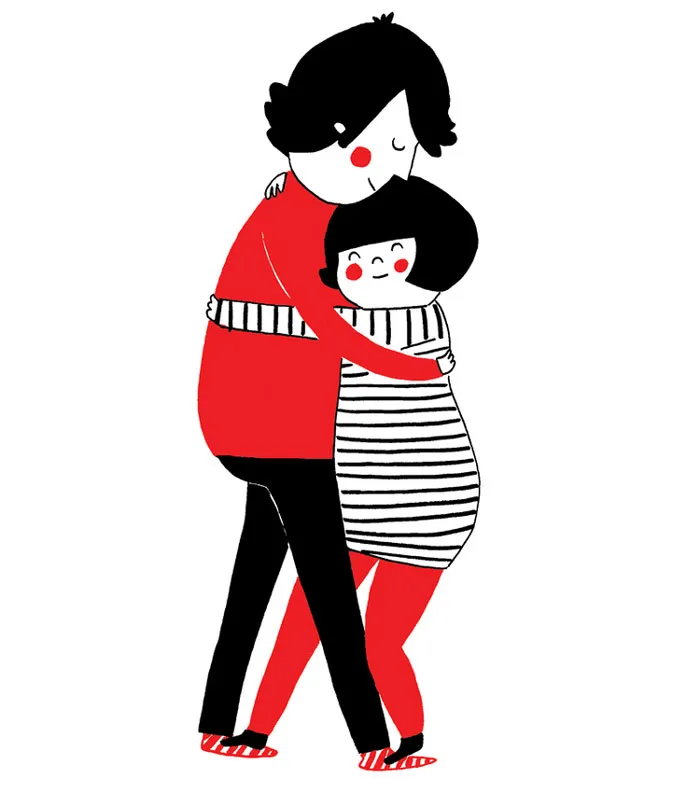True Love Means Putting Everything Aside Just To Hug