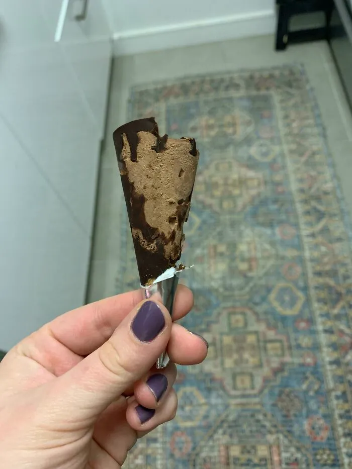 My Hold The Cone Took The Assignment A Little Too Literally… As There Is Literally… No Cone