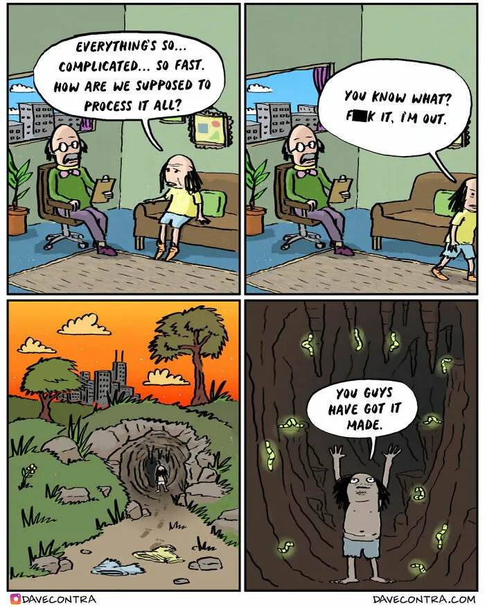 This Artist Creates Dark Humor Comics With Unexpected Twists And Here Are His 40 Recent Works
