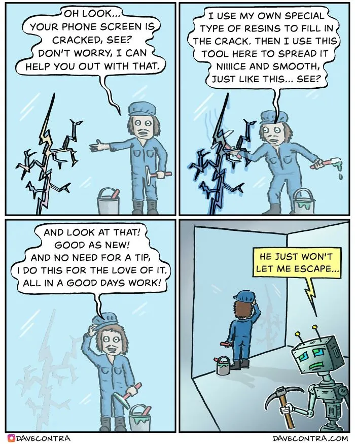 This Artist Creates Dark Humor Comics With Unexpected Twists And Here Are His 40 Recent Works