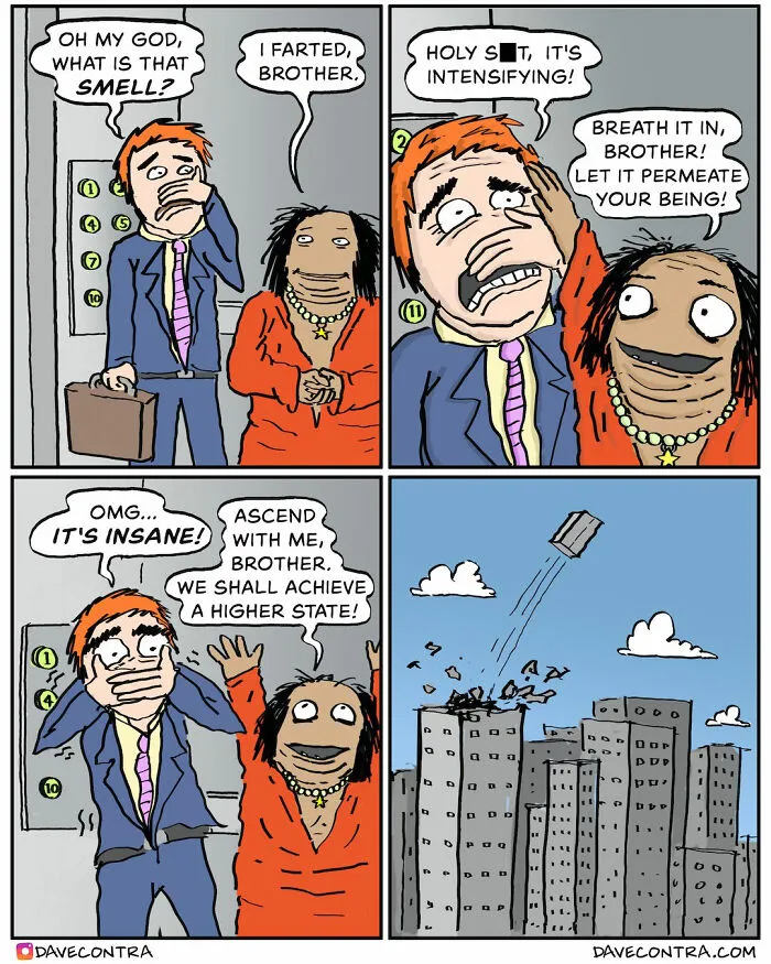 This Artist Creates Dark Humor Comics With Unexpected Twists And Here Are His 40 Recent Works