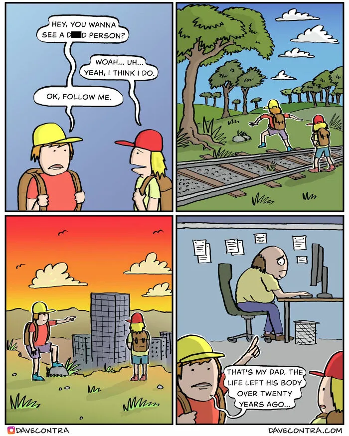 This Artist Creates Dark Humor Comics With Unexpected Twists And Here Are His 40 Recent Works