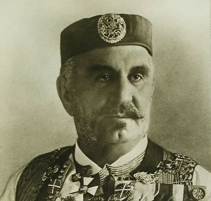 Picture of Nicholas I with multiple medals 