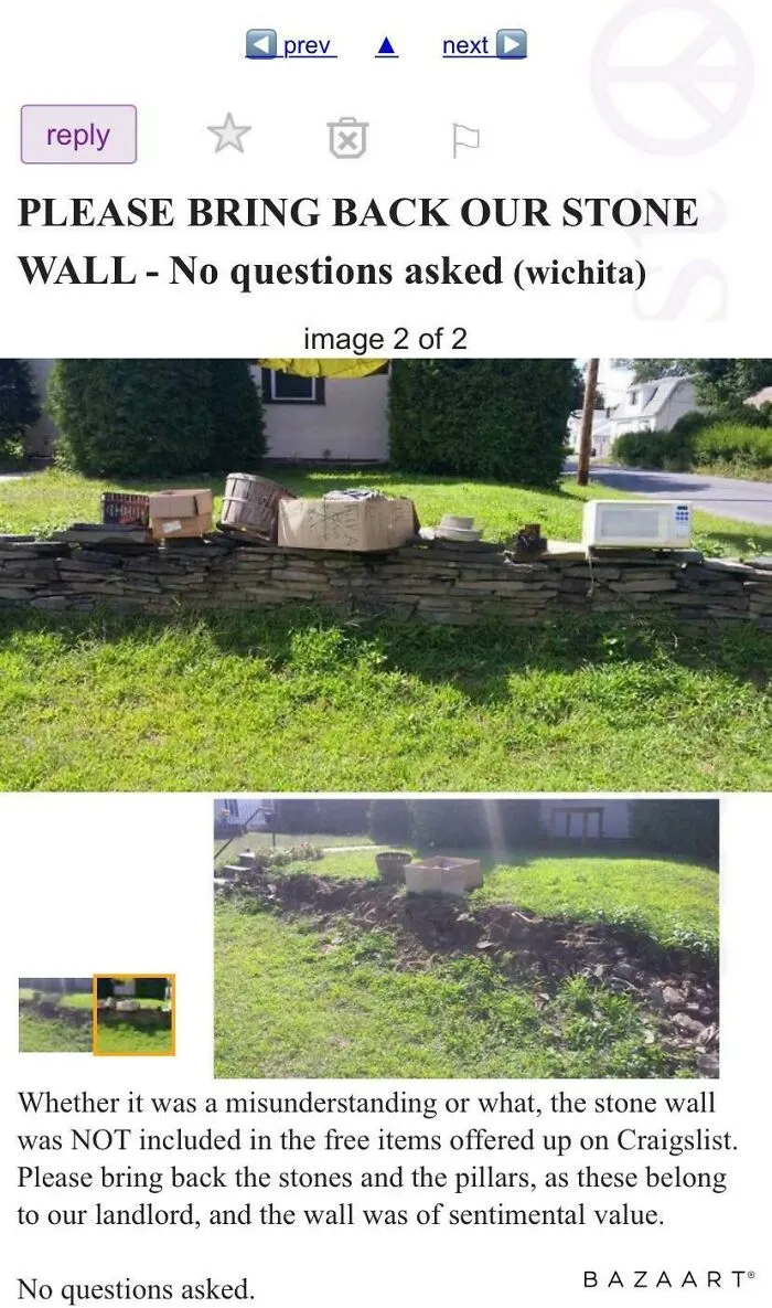 They Left The Junk But Took The Wall