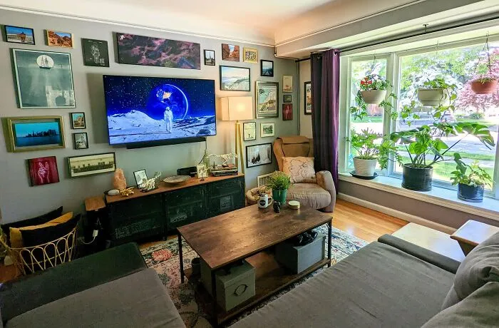 TV on the wall 