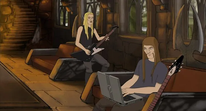 Scene from "Metalocalypse" cartoon