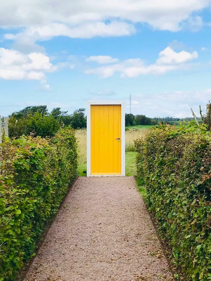 Found A Door Entering A Field In Denmark