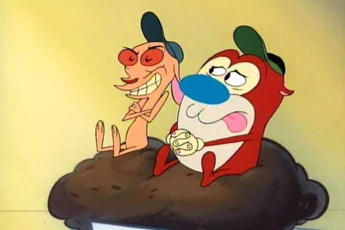 Scene from "Ren & Stimpy" cartoon