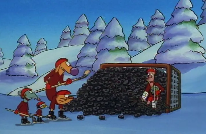Scene from "CatDog" cartoon