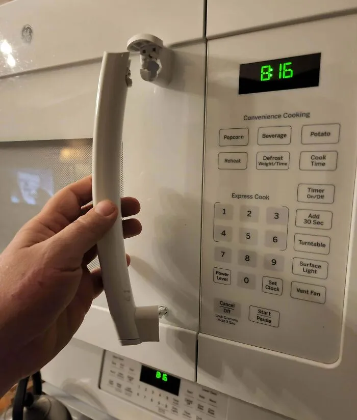Microwave Handle Broke When I Went To Open The Door Today. $200 Part