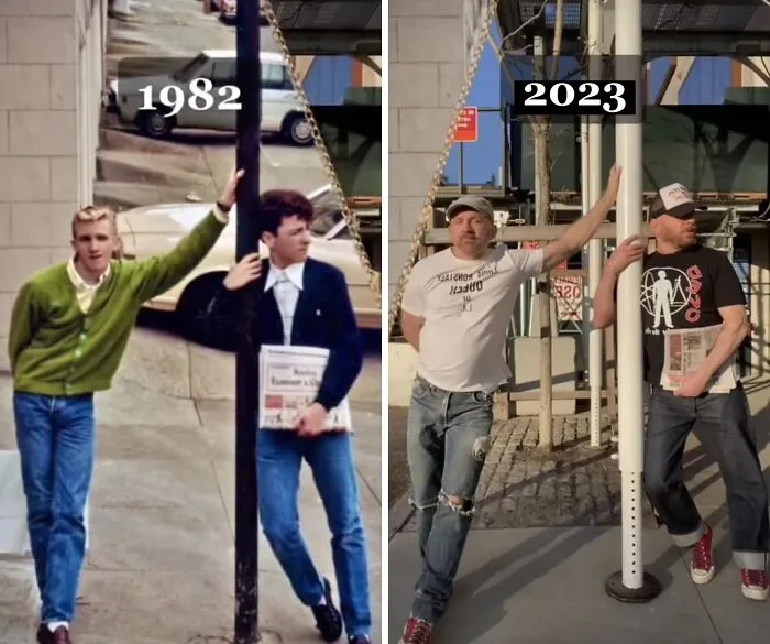 Una Pareja Recrea 30 De Sus Fotos 30 Años después